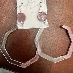 Resin Dangle Earrings